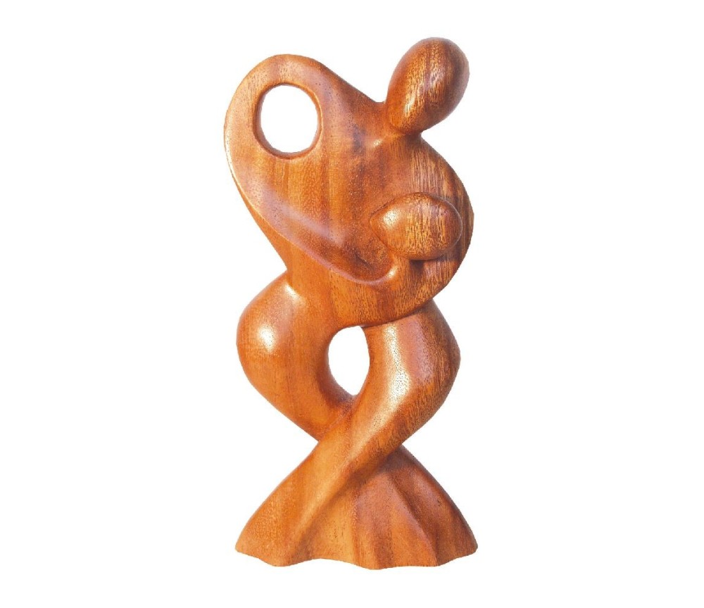 Tantrische Skulptur "dance" Holz braun 20cm