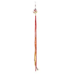 Feenwindspiel "Om" Fiberglas rot-orange-gelb