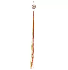 Feenwindspiel "Saat des Lebens" Fiberglas rot-orange-gelb 95cm