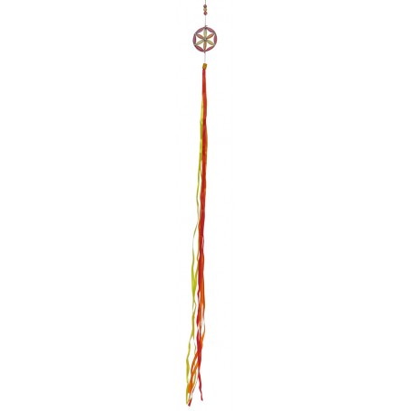 Feenwindspiel "Saat des Lebens" Fiberglas rot-orange-gelb 95cm