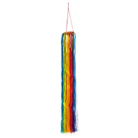 Feenwindspiel "Dreamcatcher" Nylon mit Perlen regenbogen 6x85cm