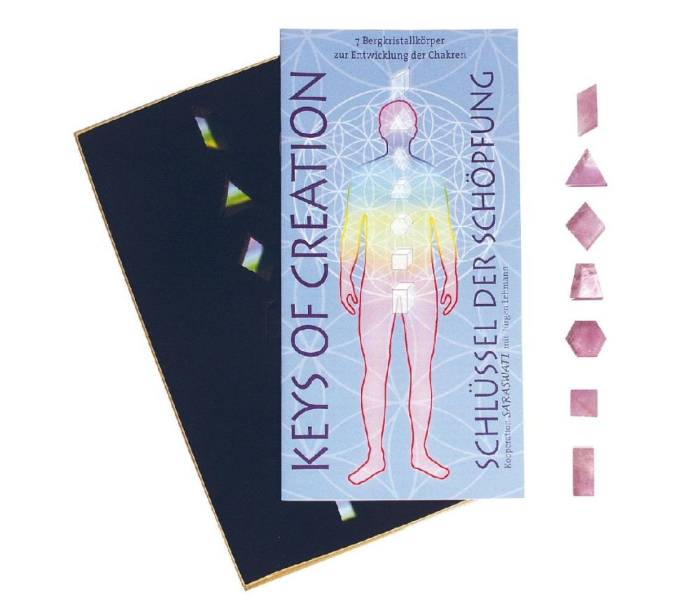 Kristallkörper "Keys of Creation" 7er Set Amethyst