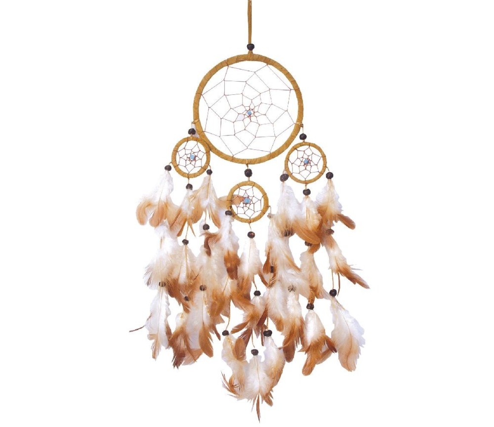 Traumfänger Mobile mit 4TF Leder 40cm