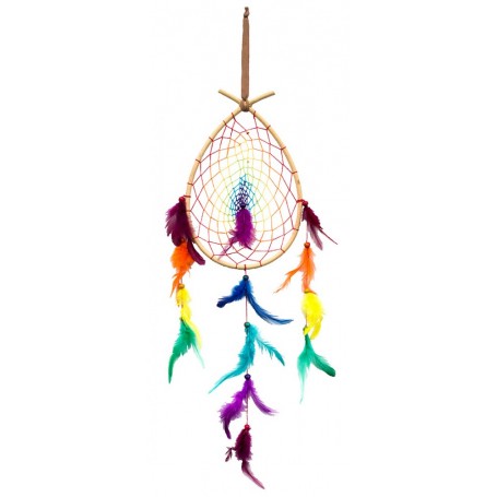 Traumfänger "Rainbow Drop" Rattan (20x30)x70cm