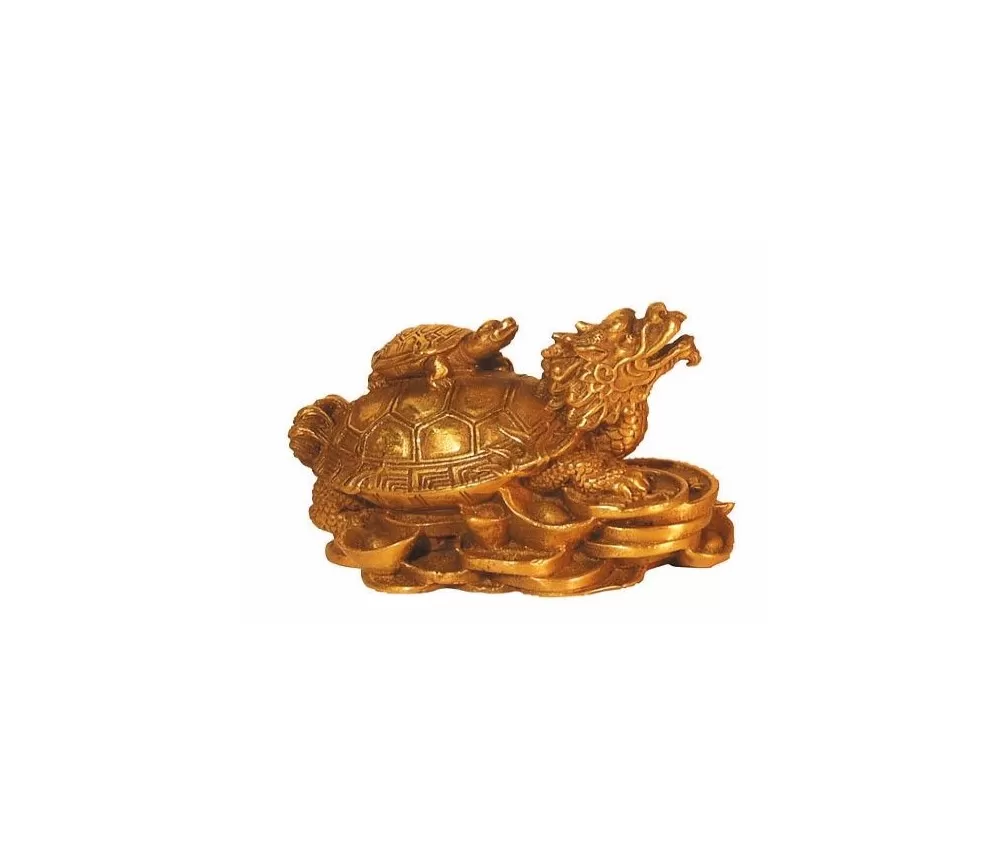 "Drachenschildkröte" Messing 6x3cm
