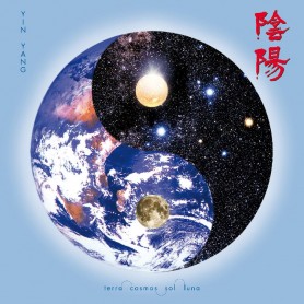 Leinwanddruck "Kosmisches Yin Yang" 38cm