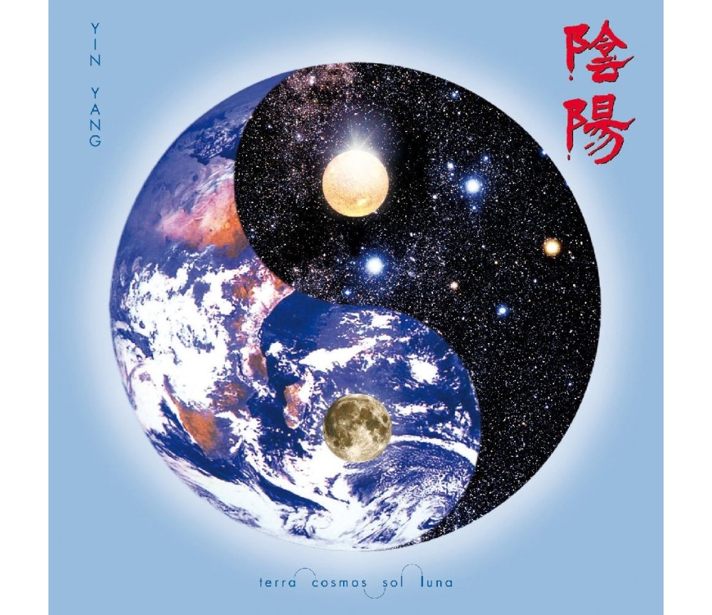 Leinwanddruck "Kosmisches Yin Yang" 38cm