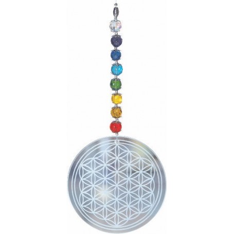 Suncatcher "Rainbow Flower of Life"