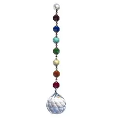 Suncatcher regebogen Achteck mit 30mm Kristallkugel