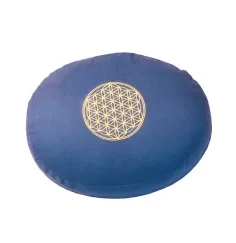 Meditationskissen mit Inlet "BDL" Baumwolle(80%), Polyester(20%) blau