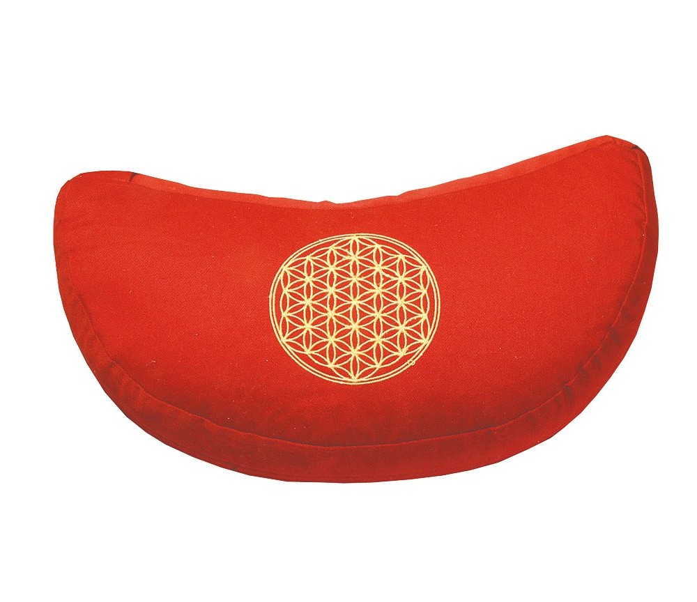 Meditationskissen mit Inlet "BDL" Baumwolle(80%), Polyester(20%) rot