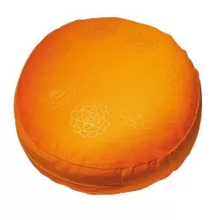 Meditationskissen mit Inlet "7 Chakren" Baumwolle(80%), Polyester(20%) orang