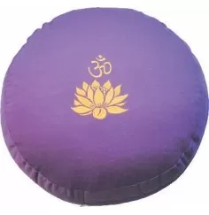 Meditationskissen mit Inlet "Lotus Om" Baumwolle(80%), Polyester(20%) lila