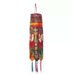 Tibetischer Raumschmuck "Chhakur Hung" Brokat 15x88cm