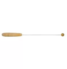 Einhandrute "Engelsfeder" mit Korkgriff vergoldet 42cm