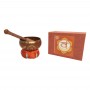 Klangschalen Set "Swadistanam Chakra" orange mit Klöppel & Kissen 12cm ca. 500g