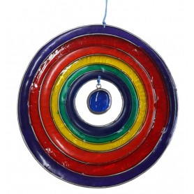 Suncatcher "Rainbow Circle" Fiberglas bunt 12cm