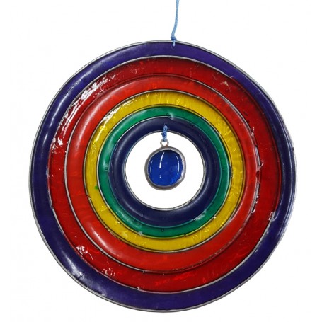 Suncatcher "Rainbow Circle" Fiberglas bunt 12cm