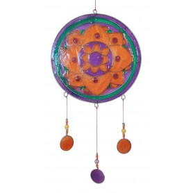 Suncatcher "Lotus Mandala" Resin multicolour 15x35cm