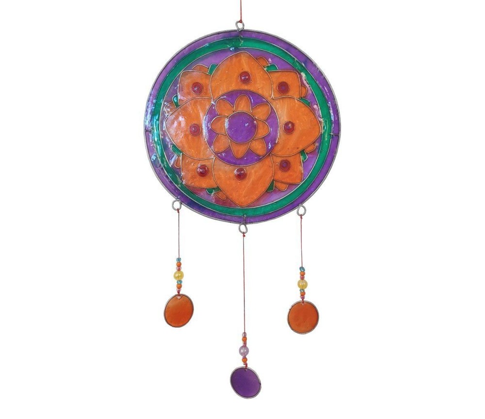 Suncatcher "Lotus Mandala" Resin multicolour 15x35cm