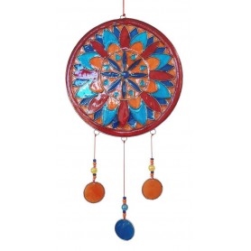 Suncatcher "Flower Mandala" Resin multicolour 15x35cm