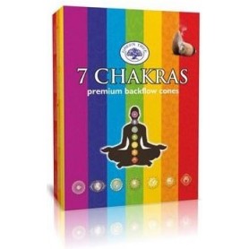 Green Tree backflow Cones "7 Chakras" 12 Stk (Rückfluss Kegel)