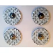 Klebe - Elektroden 4 er Pack (wie Original) rund - für Healy Gerät, TimeWaver, Elektro- & Tens- Stimulationsgeräte