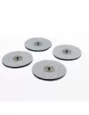 Klebe - Elektroden 4 er Pack (wie Original) rund - für Healy Gerät, TimeWaver, Elektro- & Tens- Stimulationsgeräte