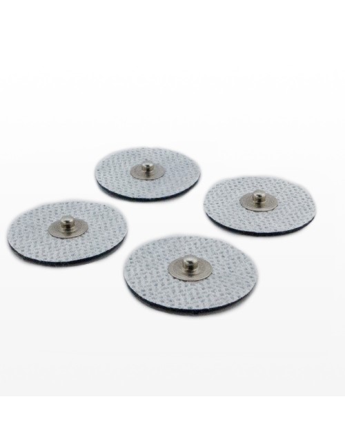 Klebe - Elektroden 4 er Pack (wie Original) rund - für Healy Gerät, TimeWaver, Elektro- & Tens- Stimulationsgeräte