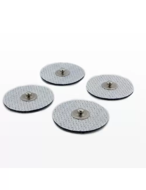 Klebe - Elektroden 4 er Pack (wie Original) rund - für Healy Gerät, TimeWaver, Elektro- & Tens- Stimulationsgeräte