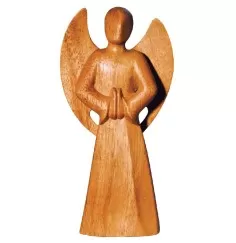 "Betender Engel" Holz natur 10x20cm