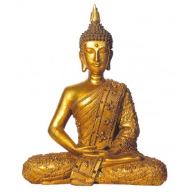 Buddha "Thai" Resin gold 23x28cm