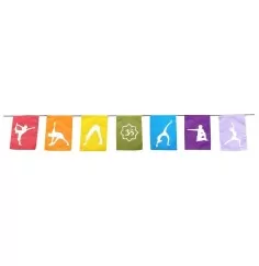 Flagge "Yoga Asana" Baumwolle bunt 20x130cm
