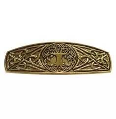 Haarspange "Baum des Lebens" Zink-Legierung goldfarben, 8x3cm