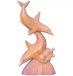 Partnerdelphine Holz natur 25cm spielend