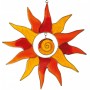 Suncatcher Sonne mit Spirale rot/orange 25cm