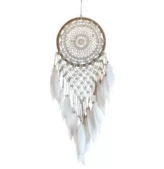 Traumfänger "Nature" Sisal 22cm mit gewebtem Netz, 22x75cm