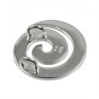 Anhänger - Spirale, Silber matt, 20mm
