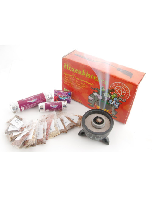 Räucher Set - Hexenkistchen - komplette Räucherschmiede