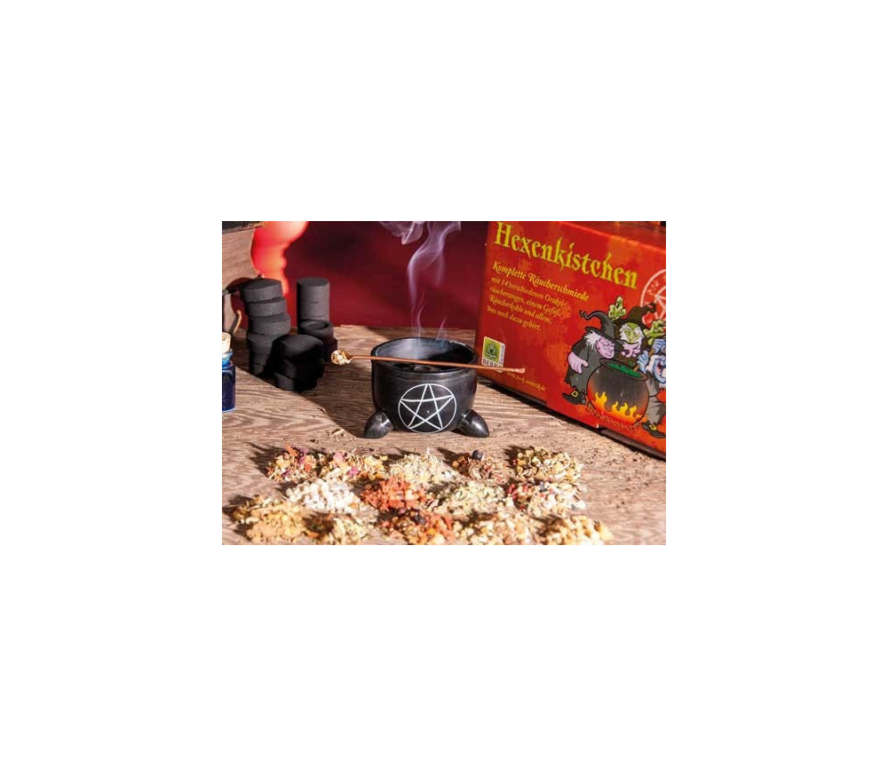 Räucher Set - Hexenkistchen - komplette Räucherschmiede