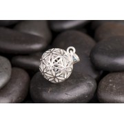 Anhänger - Kugel - Blume des Lebens- 925Sterling Silber,ca. 1,7cm