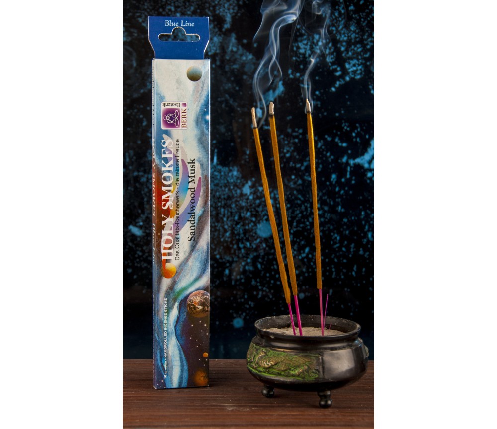 Holy Smokes - Räucherstäbchen - Blue Line - Sandelholz Moschus
