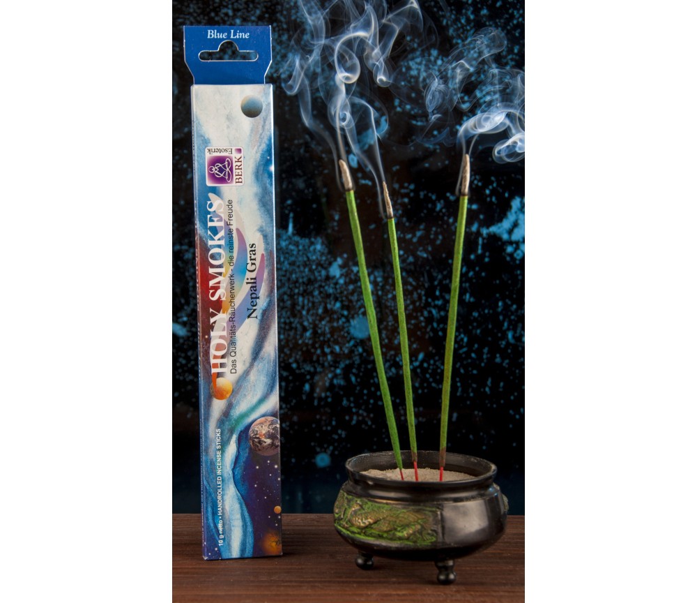 Holy Smokes - Räucherstäbchen - Blue Line - Nepali Gras