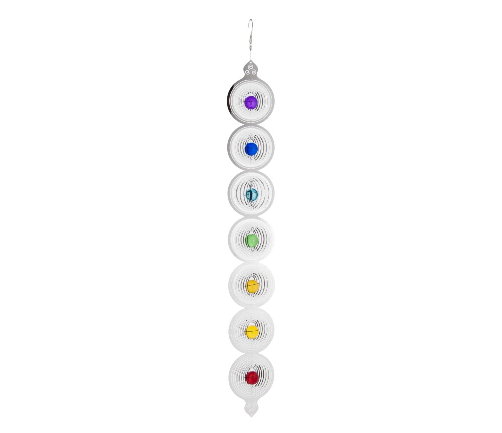 Hängende Dekoration - Edelstahl Mobile - Chakra-  76 cm