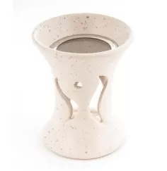 Räucherstövchen - Flamme - aus Ton mit Sieb ca. 10,5x8 cm