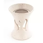 Räucherstövchen - Flamme - aus Ton mit Sieb ca. 10,5x8 cm