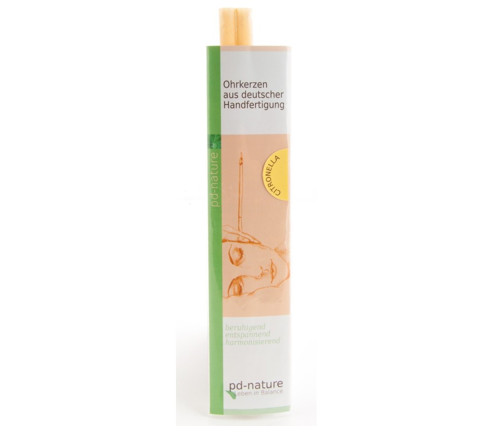 Pd- Nature - Citronella Ohrkerzen - Paar - Länge ca. 22 cm