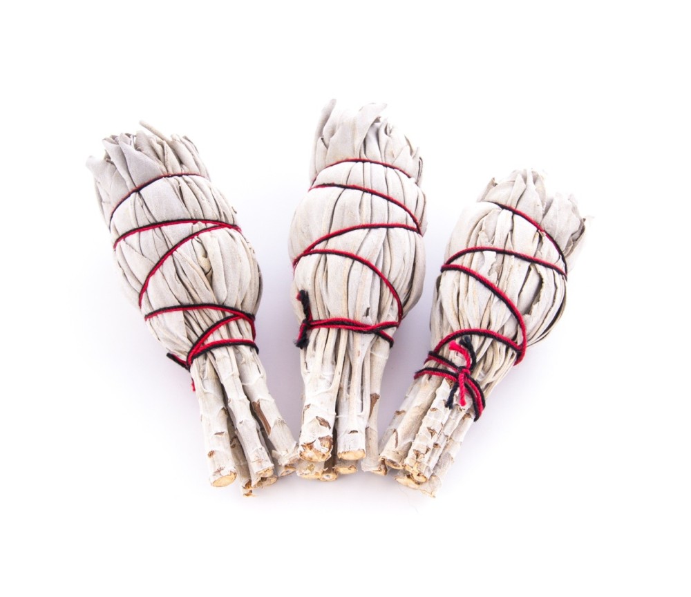 Smudge Bündel Mini - weißer Salbei 3 erPack - ca.10 cm