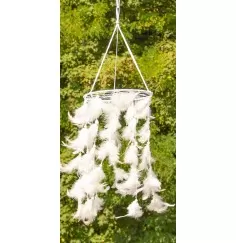 Traumfänger aus Naturmaterialien - Mobile Elegance - ca. 65x20 cm
