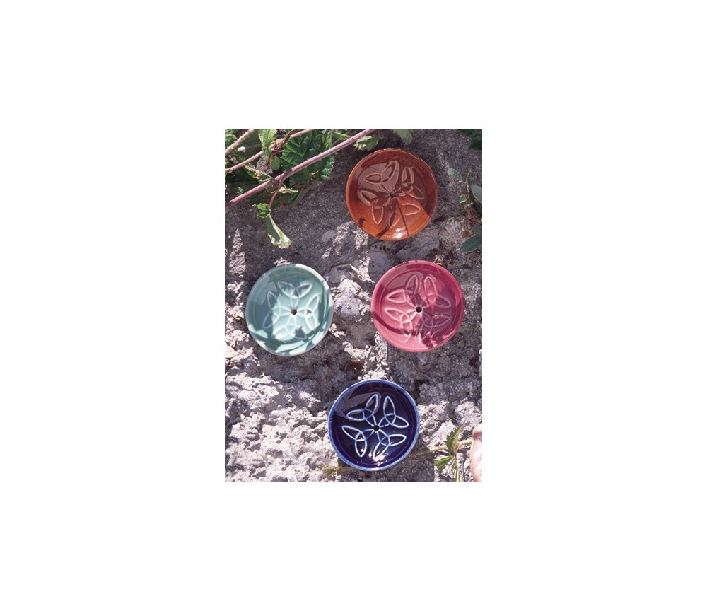 Räucherstäbchenhalter -  Keramik - rund